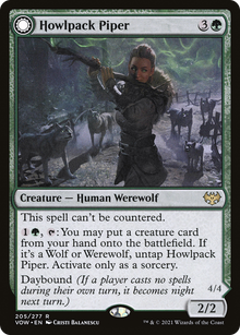 {R} Howlpack Piper // Wildsong Howler [Innistrad: Crimson Vow][VOW 205]