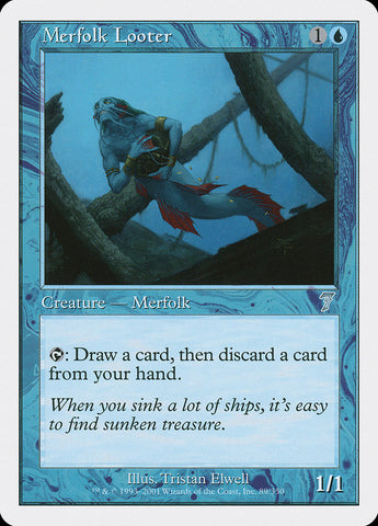{C} Merfolk Looter [Seventh Edition][7ED 089]