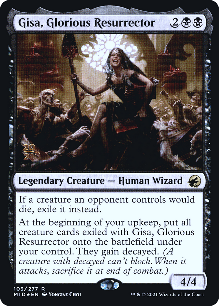 {R} Gisa, Glorious Resurrector [Innistrad: Midnight Hunt Prerelease Promos][PR MID 103]