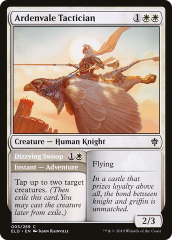 {C} Ardenvale Tactician // Dizzying Swoop [Throne of Eldraine][ELD 005]
