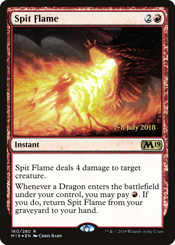 {R} Spit Flame [Core Set 2019 Prerelease Promos][PR M19 160]