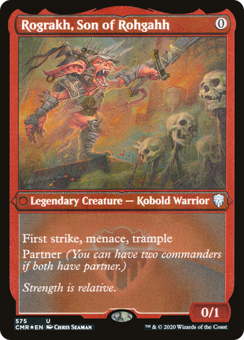 {C} Rograkh, Son of Rohgahh (Etched) [Commander Legends][CMR 575]