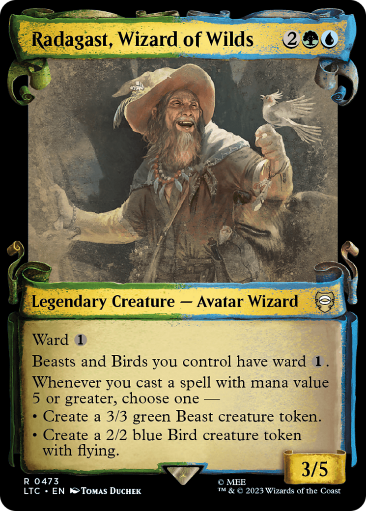 {R} Radagast, Wizard of Wilds [The Lord of the Rings: Tales of Middle-Earth Commander Showcase Scrolls][LTC 473]