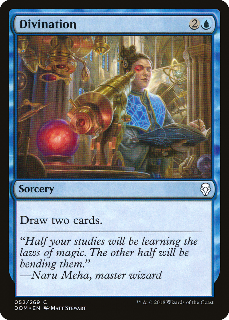 {C} Divination [Dominaria][DOM 052]
