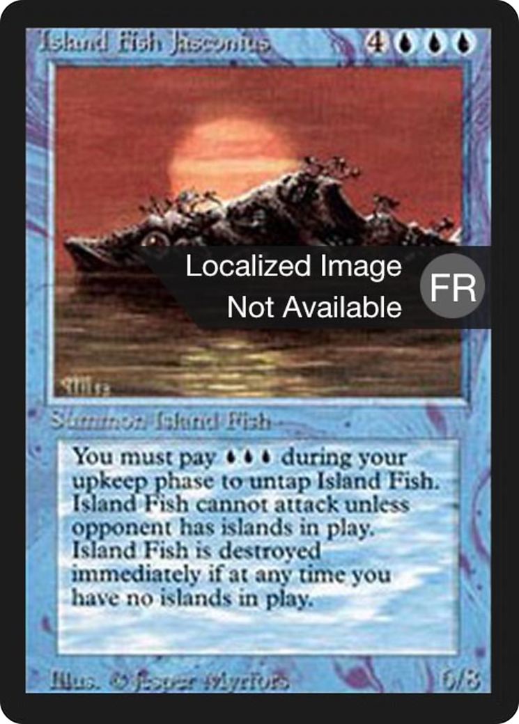 {F} Island Fish Jasconius [Foreign Black Border][FBB 3ED 061]