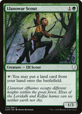 {C} Llanowar Scout [Dominaria][DOM 170]