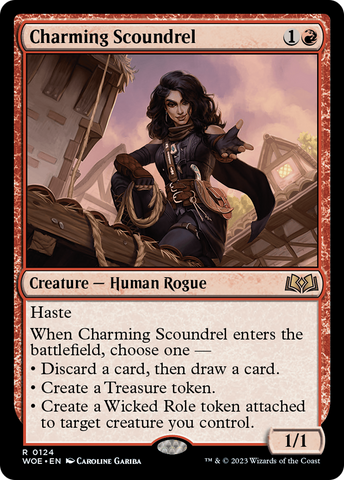 {@R} Charming Scoundrel [Wilds of Eldraine][WOE 124]
