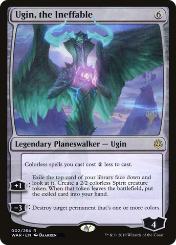 {R} Ugin, the Ineffable (Promo Pack) [War of the Spark Promos][PP WAR 002]