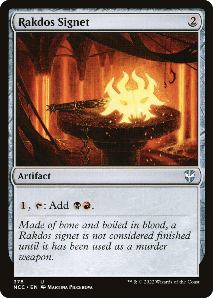 {C} Rakdos Signet [Streets of New Capenna Commander][NCC 378]
