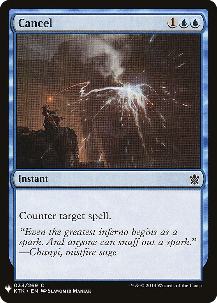 {C} Cancel [Mystery Booster][LS KTK 033]