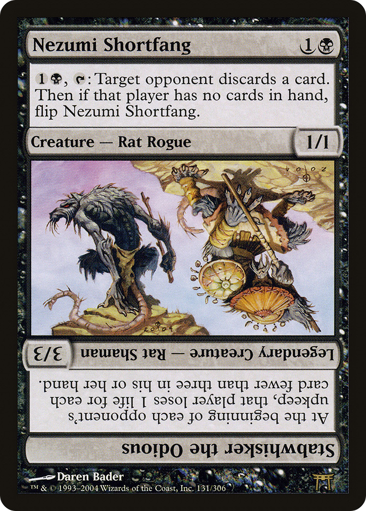 {R} Nezumi Shortfang // Stabwhisker the Odious [Champions of Kamigawa][CHK 131]
