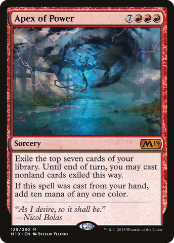 {R} Apex of Power [Core Set 2019][M19 129]