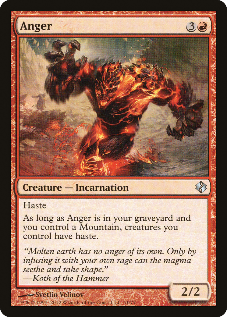 {C} Anger [Duel Decks: Venser vs. Koth][DDI 051]