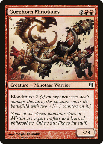 {C} Gorehorn Minotaurs [Duel Decks: Heroes vs. Monsters][DDL 052]