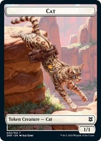 {T} Cat // Goblin Construct Double-sided Token [Zendikar Rising Tokens][TZNR 002]