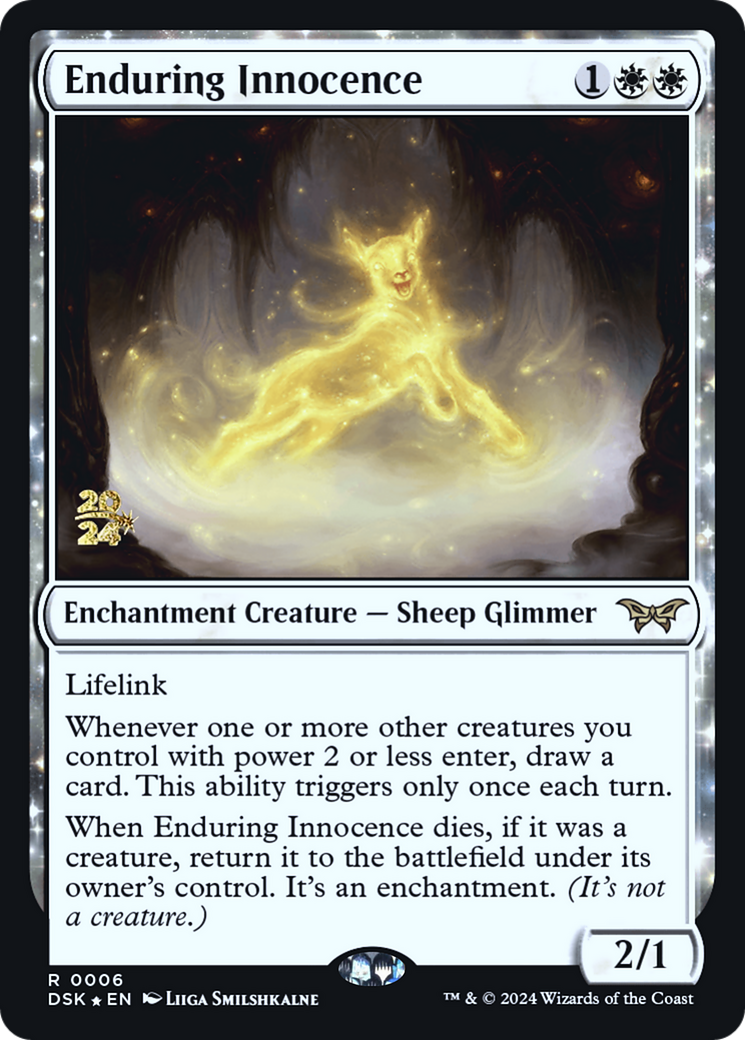 {@R} Enduring Innocence [Duskmourn: House of Horror Prerelease Promos][PR DSK 006]