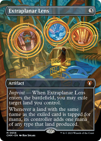 {R} Extraplanar Lens (Borderless Alternate Art) [Commander Masters][CMM 656]