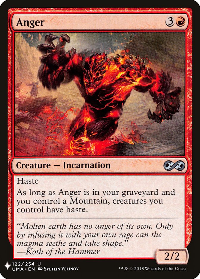 {C} Anger [Mystery Booster][MB1 UMA 122]