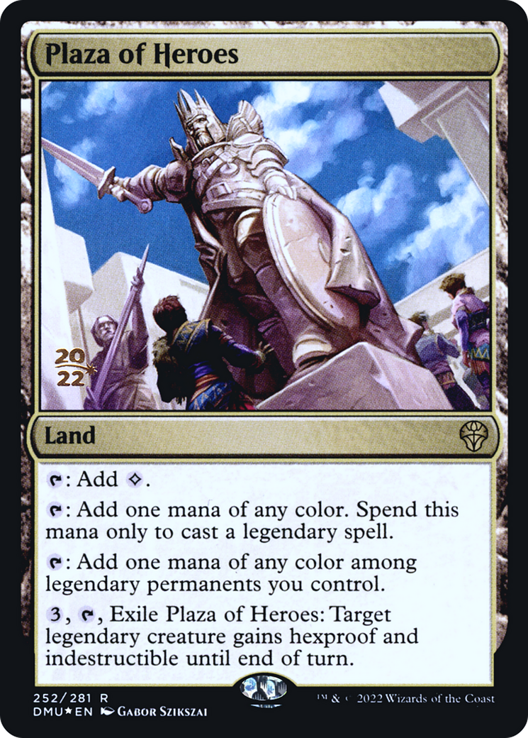 {R} Plaza of Heroes [Dominaria United Prerelease Promos][PR DMU 252]