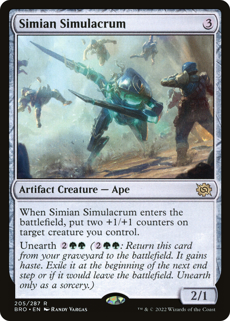 {R} Simian Simulacrum [The Brothers' War][BRO 205]