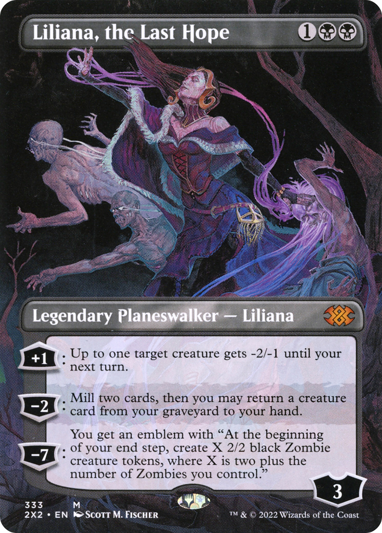 {R} Liliana, the Last Hope (Borderless) [Double Masters 2022][2X2 333]