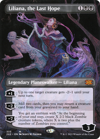 {R} Liliana, the Last Hope (Borderless) [Double Masters 2022][2X2 333]