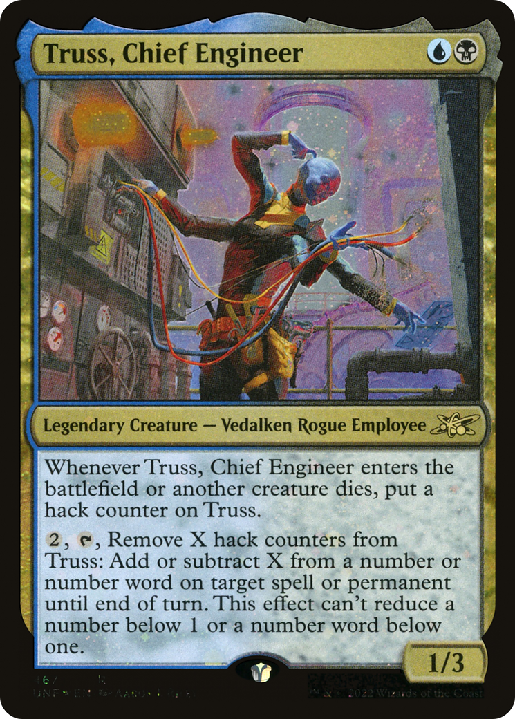 {R} Truss, Chief Engineer (Galaxy Foil) [Unfinity][UNF 467]