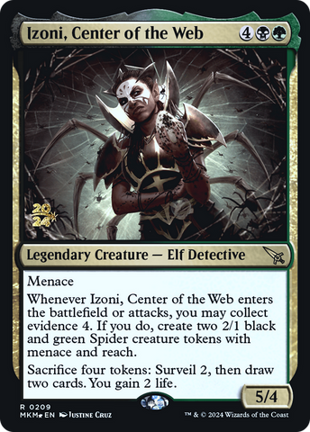 {R} Izoni, Center of the Web [Murders at Karlov Manor Prerelease Promos][PR MKM 209]