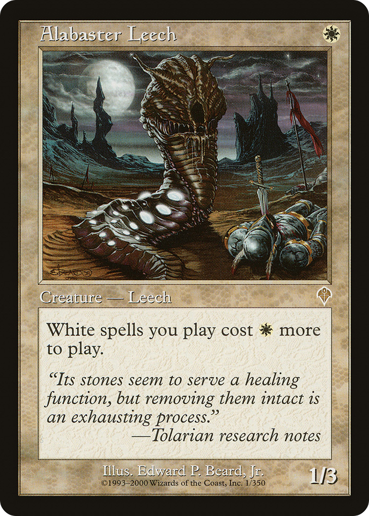 {R} Alabaster Leech [Invasion][INV 001]