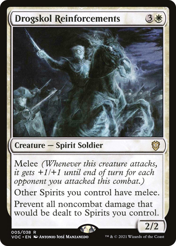 {R} Drogskol Reinforcements [Innistrad: Crimson Vow Commander][VOC 005]