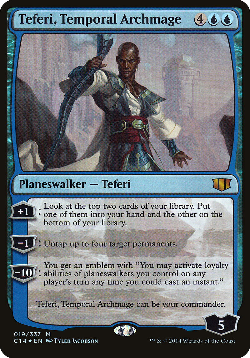 {O} Teferi, Temporal Archmage (Oversized) [Commander 2014 Oversized][OVR C14 019]