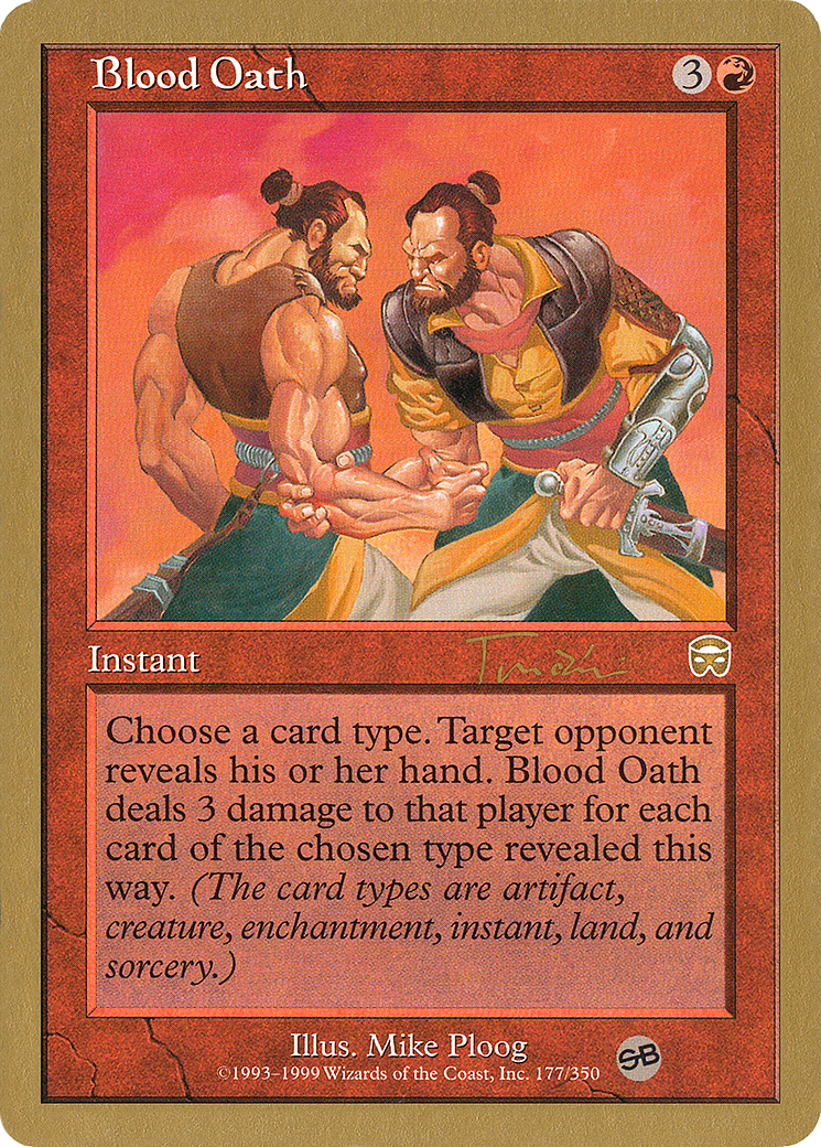 {R} Blood Oath (Jan Tomcani) (SB) [World Championship Decks 2001][GB WC01 JT177SB]