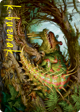 {A} Blex, Vexing Pest Art Card (Gold-Stamped Signature) [Strixhaven: School of Mages Art Series][GS ASTX 022]