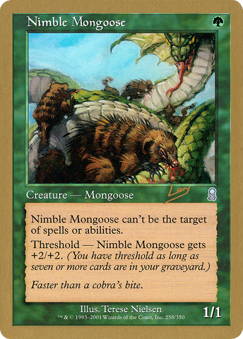 {C} Nimble Mongoose (Raphael Levy) [World Championship Decks 2002][GB WC02 RL258]
