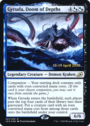 {R} Gyruda, Doom of Depths [Ikoria: Lair of Behemoths Prerelease Promos][PR IKO 221]