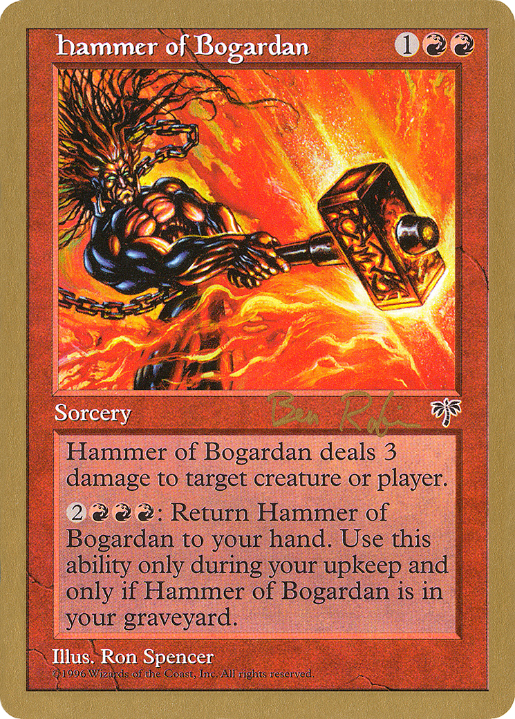 {R} Hammer of Bogardan (Ben Rubin) [World Championship Decks 1998][GB WC98 BR181]