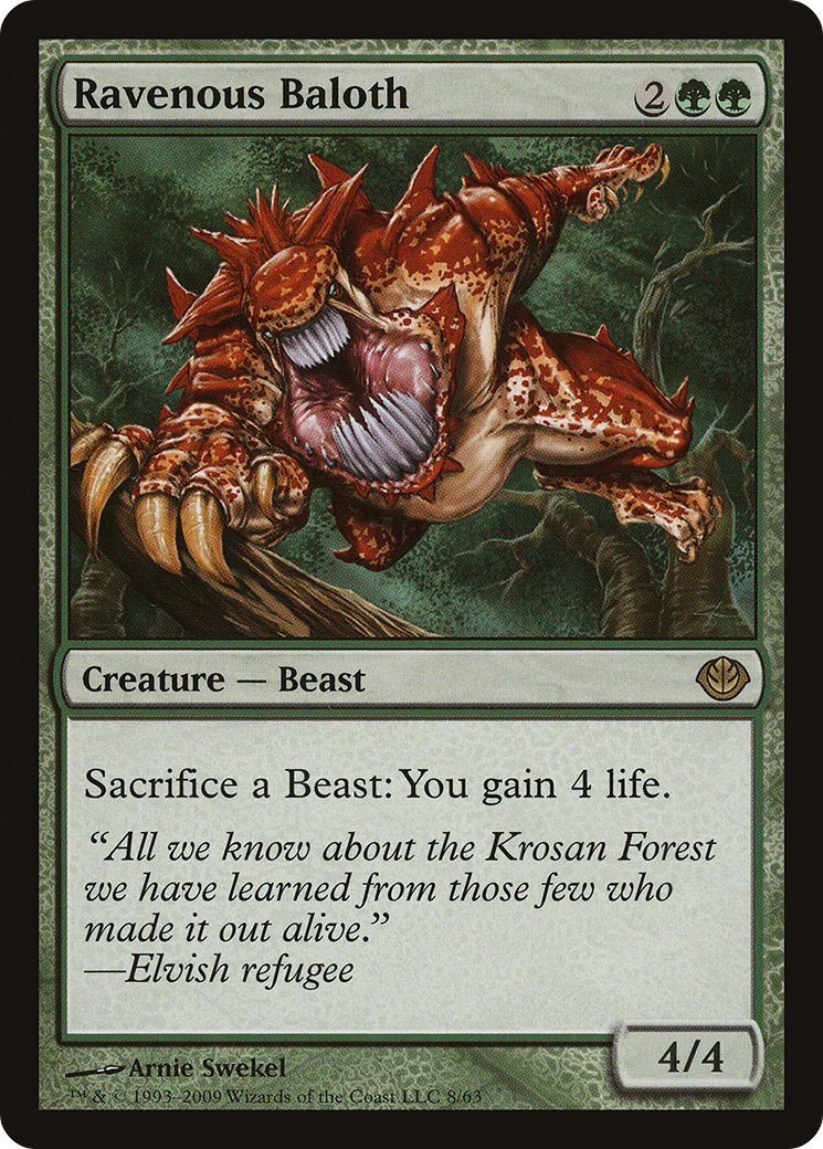 {R} Ravenous Baloth [Duel Decks: Garruk vs. Liliana][DDD 008]