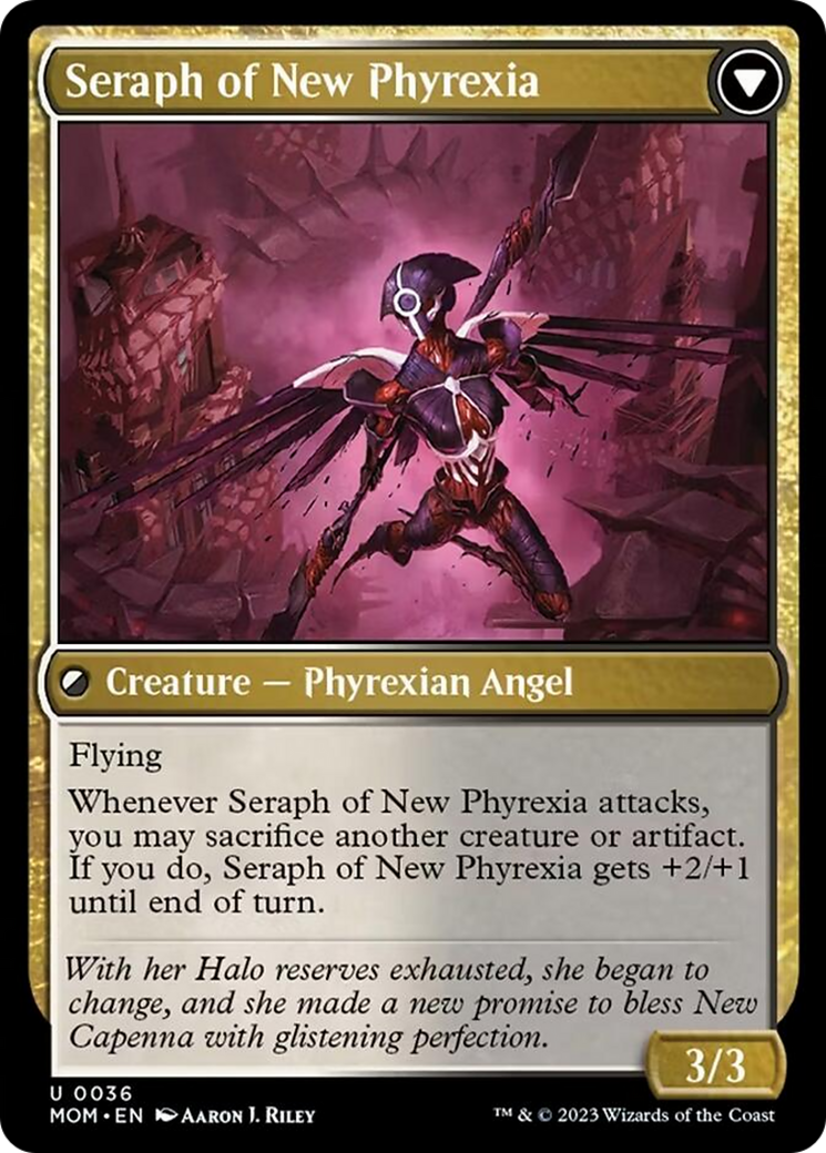 {C} Seraph of New Capenna // Seraph of New Phyrexia [March of the Machine][MOM 036]