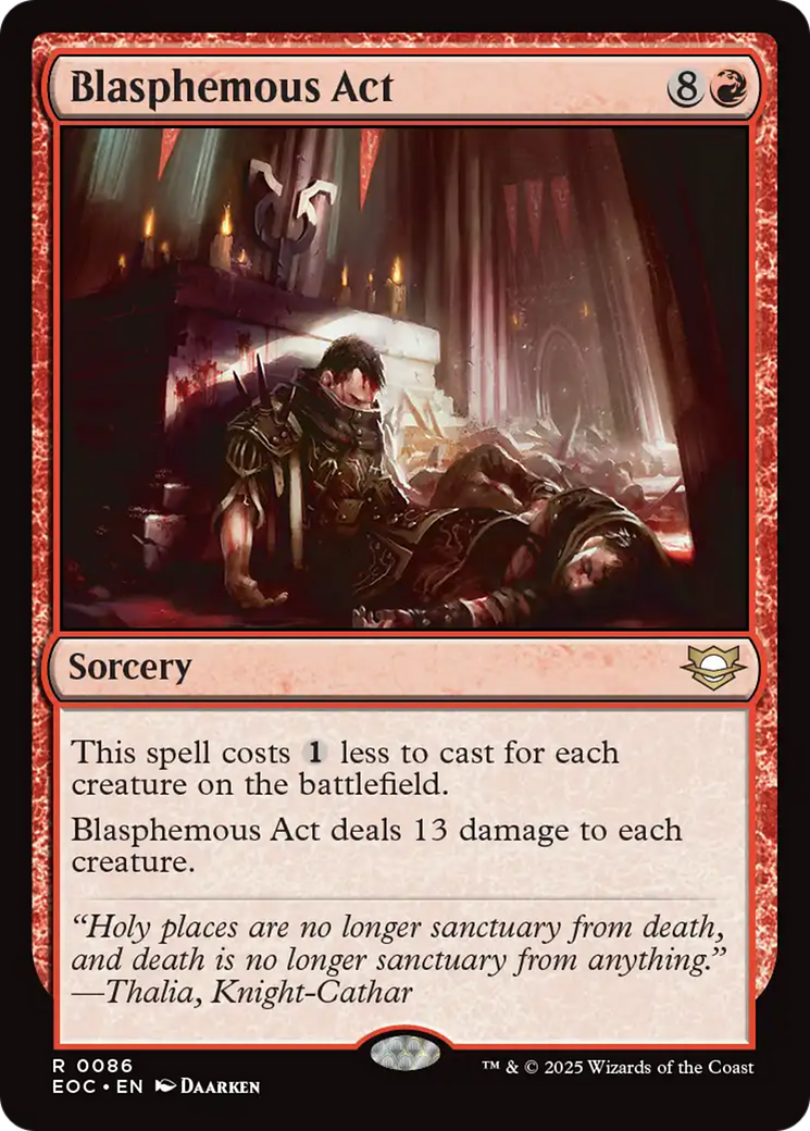 {R} Blasphemous Act [Edge of Eternities Commander][EOC 086]