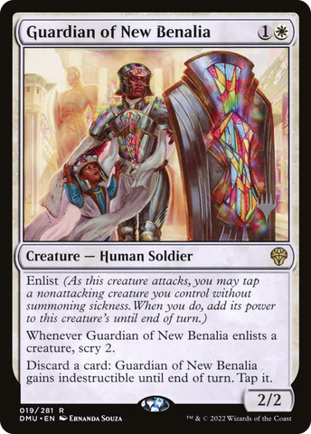 {R} Guardian of New Benalia (Promo Pack) [Dominaria United Promos][PP DMU 019]