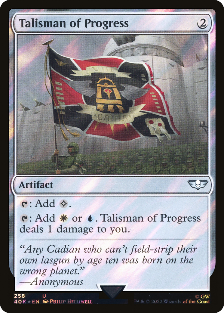 {C} Talisman of Progress (Surge Foil) [Universes Beyond: Warhammer 40,000][SF 40K 258]