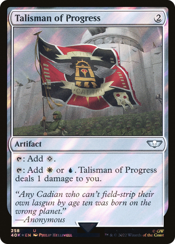 {C} Talisman of Progress (Surge Foil) [Universes Beyond: Warhammer 40,000][SF 40K 258]