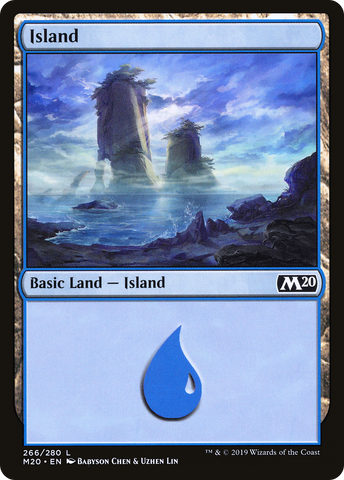{B}[M20 266] Island (266) [Core Set 2020]