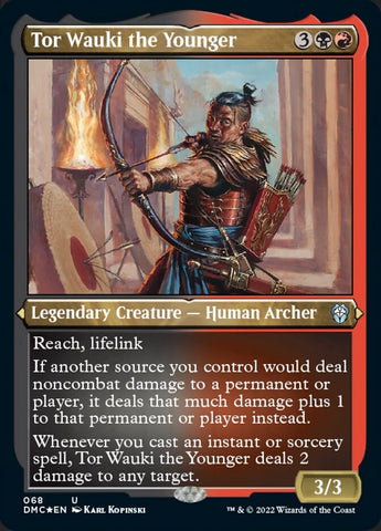 {C} Tor Wauki the Younger (Foil Etched) [Dominaria United Commander][DMC 068]