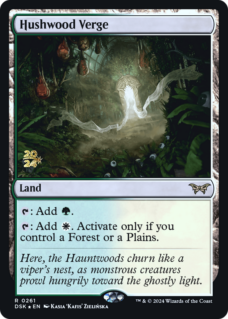 {@R} Hushwood Verge [Duskmourn: House of Horror Prerelease Promos][PR DSK 261]