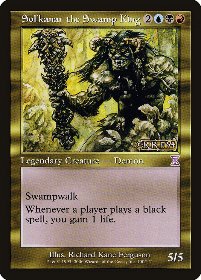 {R} Sol'kanar the Swamp King [Time Spiral Timeshifted][TSB 100]