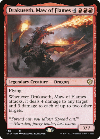 {R} Drakuseth, Maw of Flames [Starter Commander Decks][SCD 138]