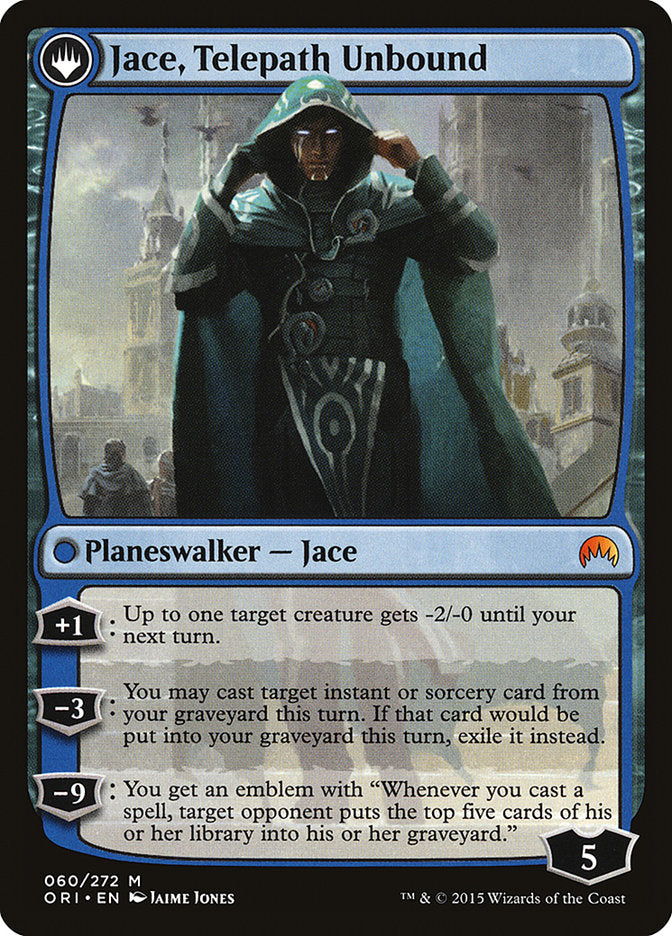 {R} Jace, Vryn's Prodigy // Jace, Telepath Unbound [Magic Origins][ORI 060] - Misty Mountain Games