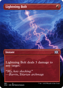 {C} Lightning Bolt (Borderless Alternate Art) [Double Masters 2022][2X2 361]