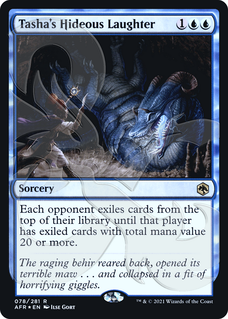 {R} Tasha's Hideous Laughter (Ampersand Promo) [Dungeons & Dragons: Adventures in the Forgotten Realms Promos][AMP AFR 078]